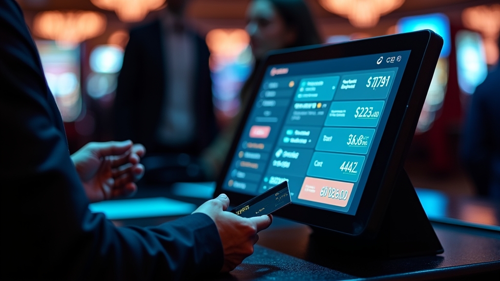 Kaszinó pénztár, fizetési módok és digitális tranzakciók sötét hangulatban